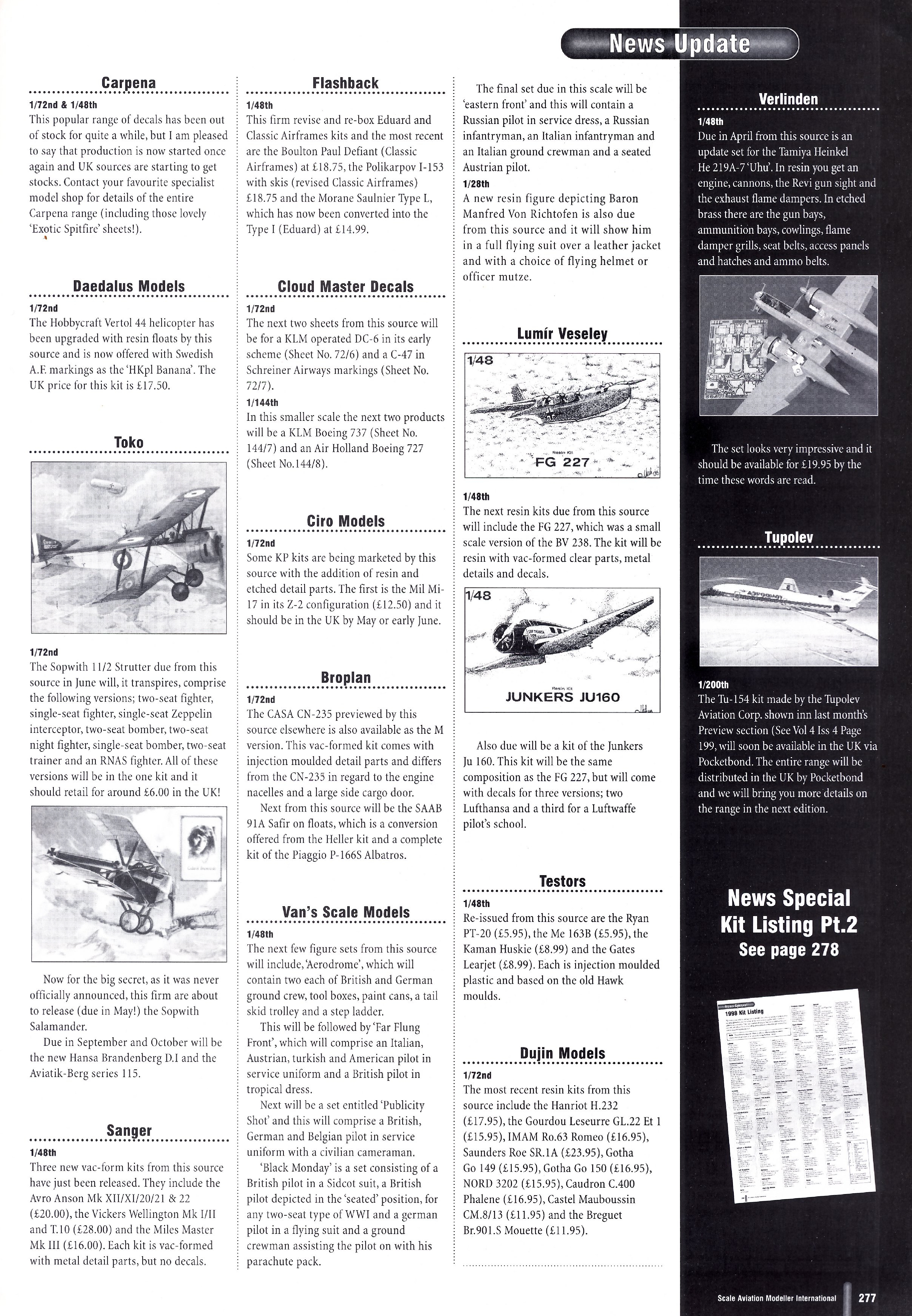 Scale Aviation Modeller International 1998-05
